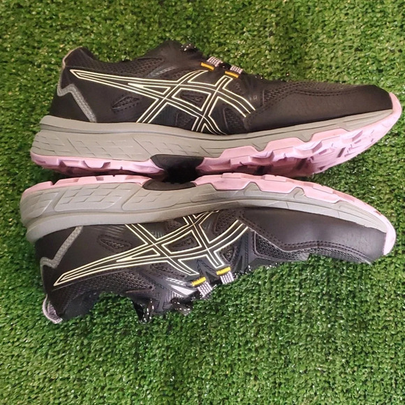 ASICS Black & Pink Womens Gel Venture 9W - Picture 5 of 12